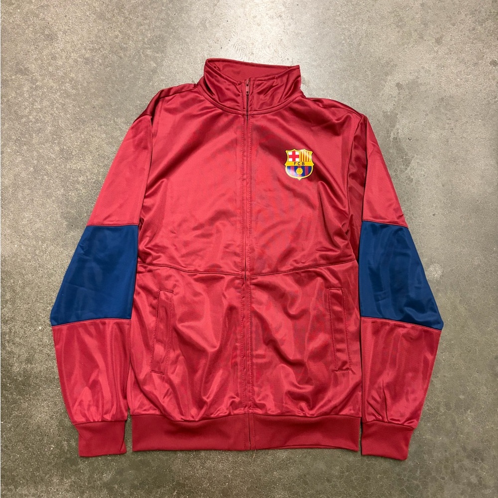 Brand New Red and Blue Barcelona Activewear Soccer Track Jacket